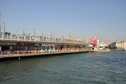 Galata Bridge - Fish Restaurants - Direction to New Istanbul2